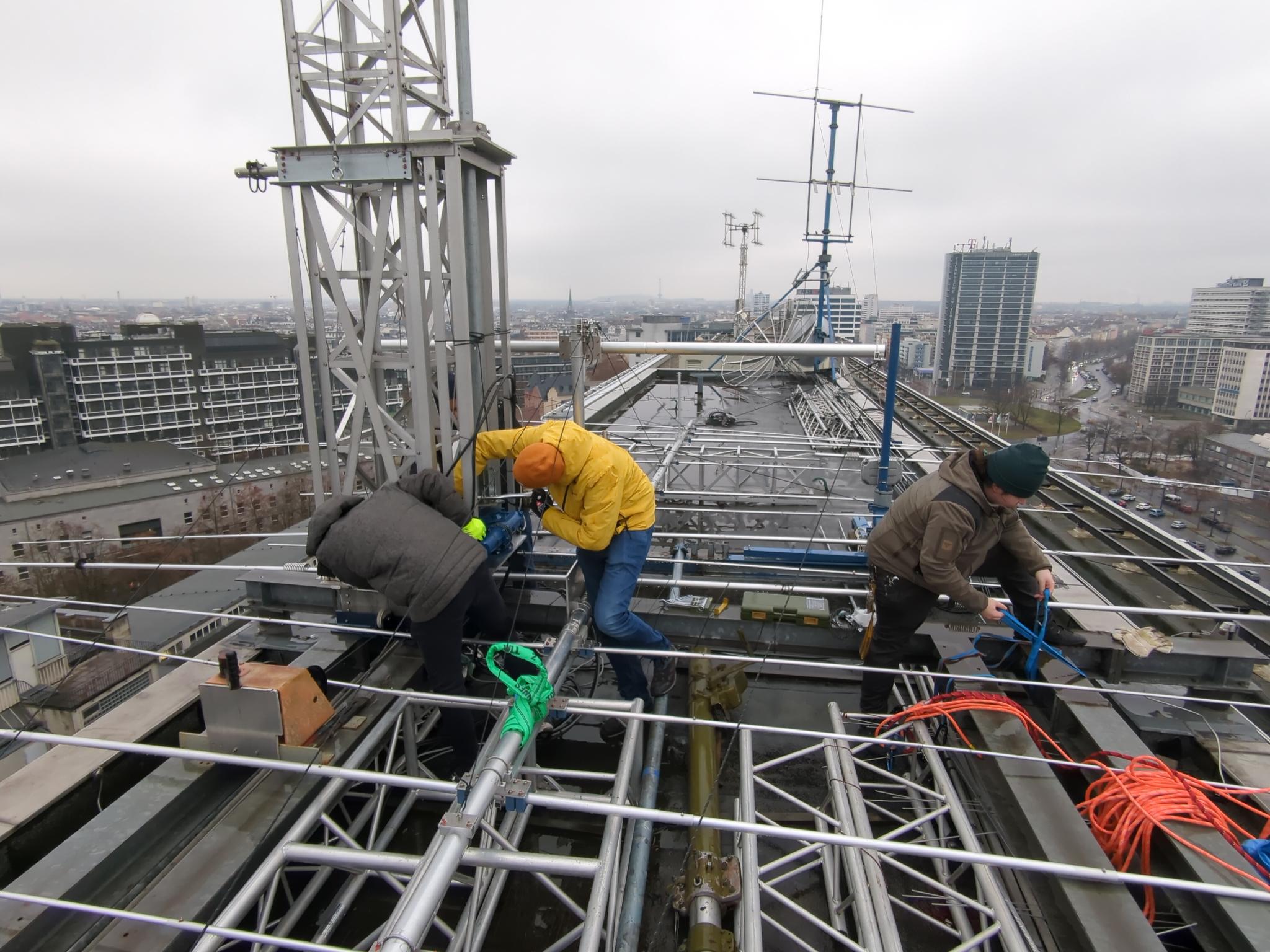 Wiedereinbau des Rotors im Dezember 2024